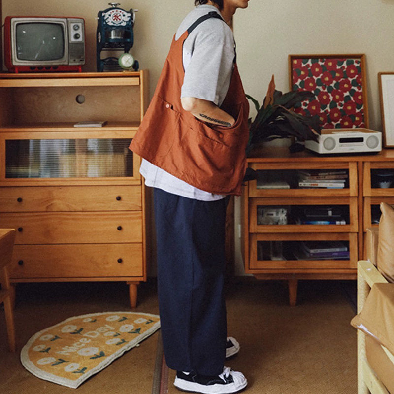 Functional Multi-Pocket Cargo Hooded Vest