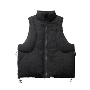 3D PLAID DIAMOND THICKENED VEST