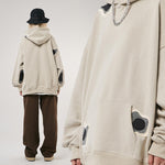 Load image into Gallery viewer, ABYSS PATCH FLEECE WARM HOODED SWEATSHIRT
