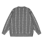 Load image into Gallery viewer, BRAIDED STRIPED KNITTED CASUAL SWEATER TOPS
