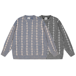 Load image into Gallery viewer, BRAIDED STRIPED KNITTED CASUAL SWEATER TOPS
