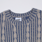 Load image into Gallery viewer, BRAIDED STRIPED KNITTED CASUAL SWEATER TOPS
