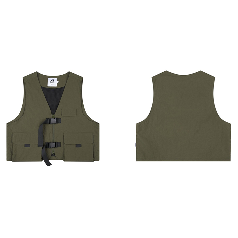 CITY SHORT USUAL VEST WITH MULTI POCKET