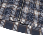 Load image into Gallery viewer, COTTON CLASSIC CHECKER ZIP-UP SHIRT
