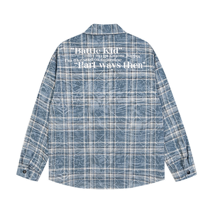 COTTON CLASSIC CHECKER ZIP-UP SHIRT