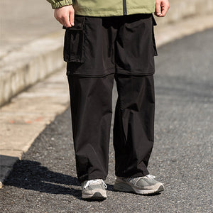 JAPANESE 2-WAY HIDDEN PLAID STRAIGHT SHORTS & TROUSERS