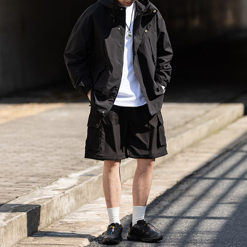 JAPANESE 2-WAY HIDDEN PLAID STRAIGHT SHORTS & TROUSERS