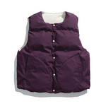 Load image into Gallery viewer, JAPANESE COLLEGE STYLE DOUBLE-SIDE THICKENED VEST JACKET
