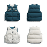 Load image into Gallery viewer, JAPANESE COLLEGE STYLE DOUBLE-SIDE THICKENED VEST JACKET
