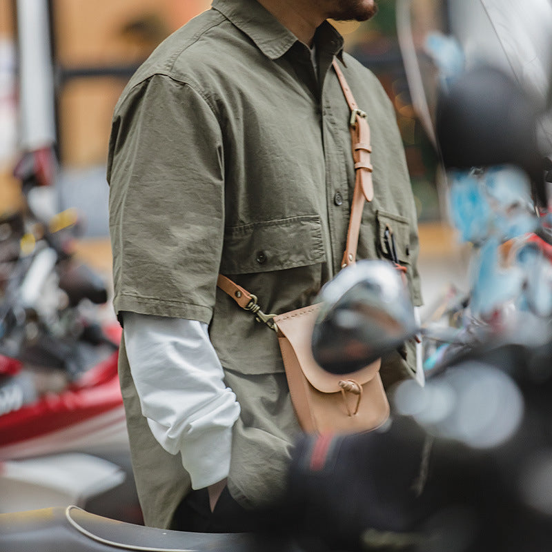 JAPANESE OUTDOOR FUNCTIONAL TOPS MILITARY GREEN SHIRT