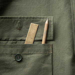 JAPANESE OUTDOOR FUNCTIONAL TOPS MILITARY GREEN SHIRT