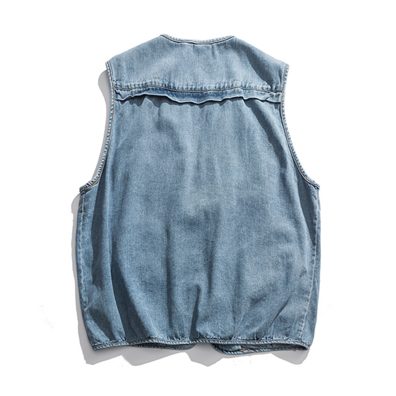 JAPANESE WASHED DENIM VEST