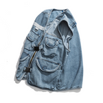 Load image into Gallery viewer, JAPANESE WASHED DENIM VEST
