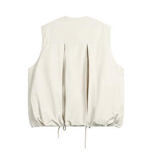 LOOSE SHOULDER COTTON VEST FOR A/W