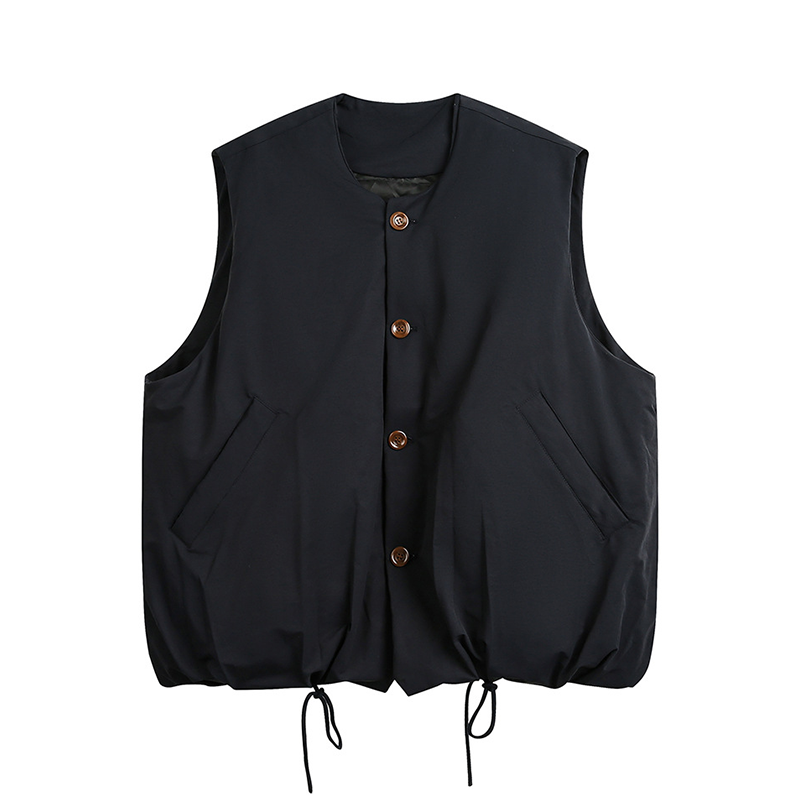 LOOSE SHOULDER COTTON VEST FOR A/W