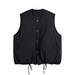 Load image into Gallery viewer, LOOSE SHOULDER COTTON VEST FOR A/W
