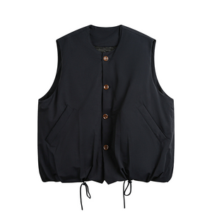 LOOSE SHOULDER COTTON VEST FOR A/W