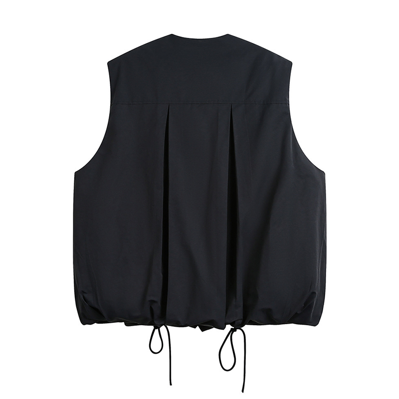 LOOSE SHOULDER COTTON VEST FOR A/W