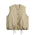 Load image into Gallery viewer, LOOSE SHOULDER COTTON VEST FOR A/W
