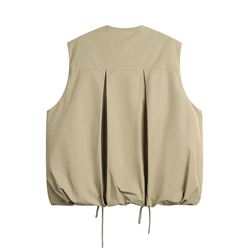 LOOSE SHOULDER COTTON VEST FOR A/W