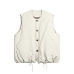 Load image into Gallery viewer, LOOSE SHOULDER COTTON VEST FOR A/W
