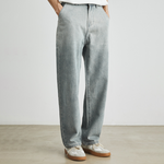 Load image into Gallery viewer, MICRO-FLARED JEANS WITH LOOSE STRAIGHT-LEG WASHED DISTRESSED CLEANFIT PANTS
