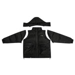 Load image into Gallery viewer, PUFFER HOODED JACKET DETACHABLE TRANS TO VEST
