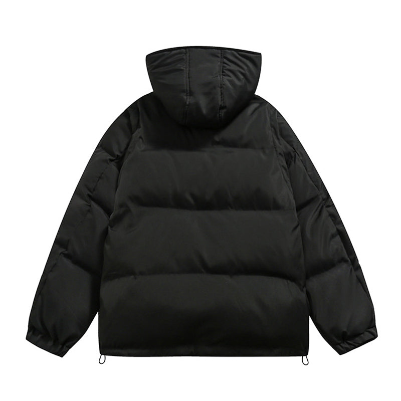 PUFFER HOODED JACKET DETACHABLE TRANS TO VEST