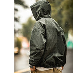 Load image into Gallery viewer, RAINDROP CAMOUFLAGE PRINTED HOODIE COAT
