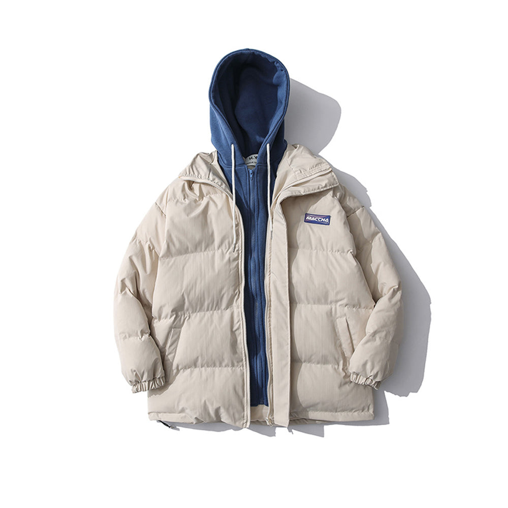 casual-zipper-cotton-puffy-fake-two-hooded-thickened-jacket