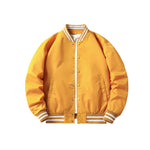 Load image into Gallery viewer, BOMBER JACKET CONTRAST STRIPED BASEBALL BASIC SHAPE DESIGN
