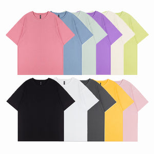 3 PACK 200G PURE COTTON HALF-SLEEVES WITH DROPPED SHOULDER T-SHIRT
