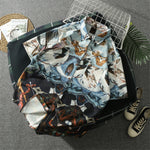 Load image into Gallery viewer, VINTAGE OIL PAINTING SHIRT WITH SHORT SLEEVES
