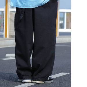JAPANESE LOOSE-FITTING WIDE-LEG WITH STRAIGHT DRAPE CASUAL STREET TREND TROUSERS