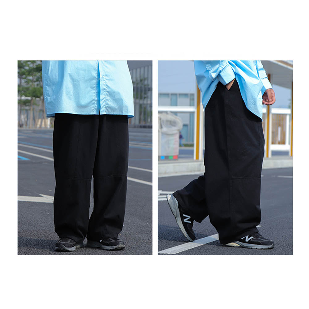 JAPANESE LOOSE-FITTING WIDE-LEG WITH STRAIGHT DRAPE CASUAL STREET TREND TROUSERS