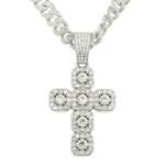 Load image into Gallery viewer, CROSS FULL DIAMOND MIAMI 13MM CUBA NECKLACE
