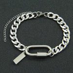 Load image into Gallery viewer, CUBAN TITANIUM STEEL WITH EXTENSION CHAIN BRACELET
