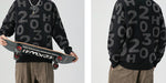 Load image into Gallery viewer, DIGITAL CREW NECK KNIT PULLOVER SWEATER
