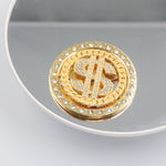 Load image into Gallery viewer, FORTUNE DOLLAR DIAMOND HOOP ROTATABLE NECKLACE
