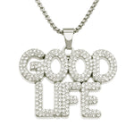 Load image into Gallery viewer, GOOD LIFE FULL DIAMOND 3MM CUBA NECKLACE
