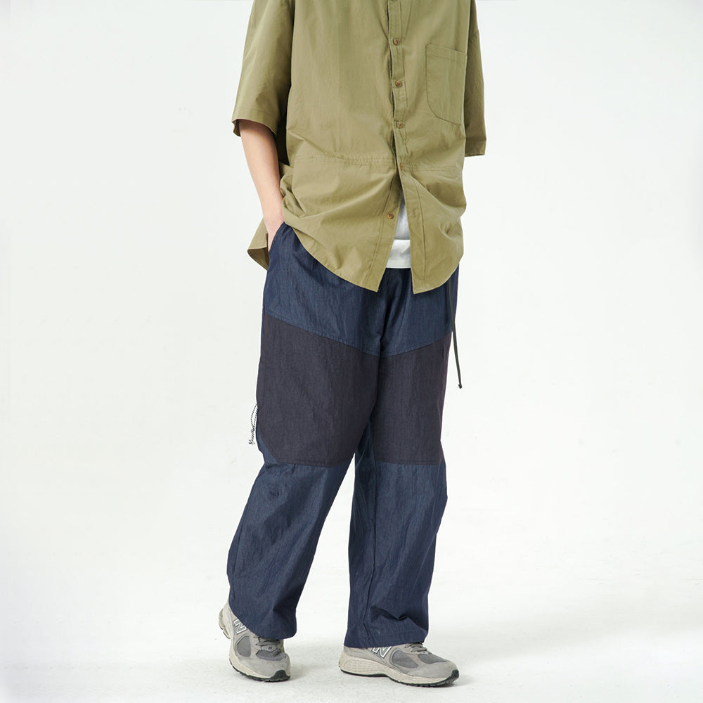HAREM LOOSE COLOR MATCHING CARGO TROUSERS