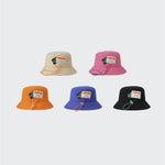 Load image into Gallery viewer, JAPANESE DESIGN DOUBLE LABLE PATCH SUNHAT UNISEX BASIN HAT
