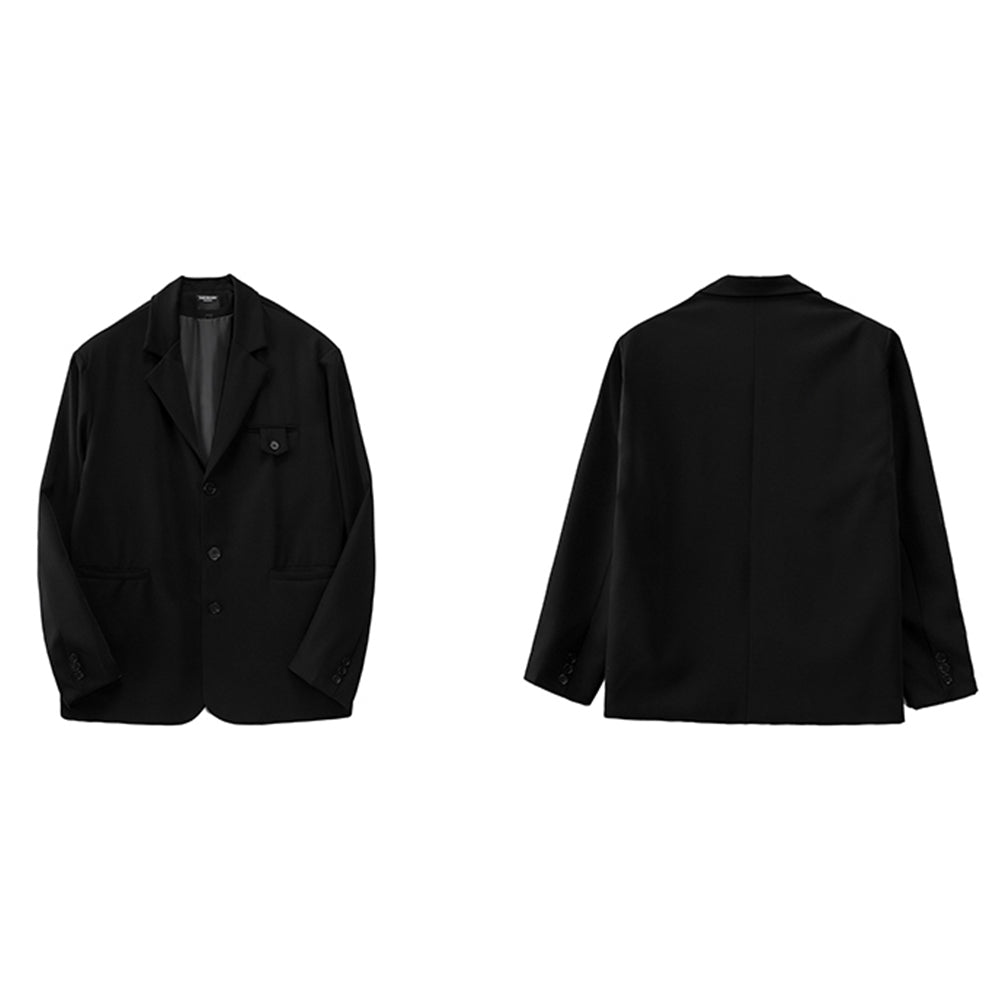 NOSTALGIC SINGLE-BREASTED BUTTON SUIT