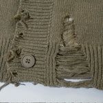 Load image into Gallery viewer, RIPPED KNITTED SWEATER WITH HOLE
