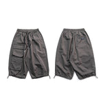 Load image into Gallery viewer, SKATEBOARD WIDE LEG DRAWSTRING MULTI-POCKET CROPPED PANTS
