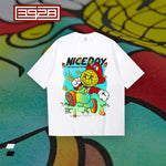 Load image into Gallery viewer, SMILEY FACE &quot;MARIO&quot; REFLECTIVE PRINT CREW NECK SHIRT
