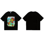 Load image into Gallery viewer, SMILEY FACE &quot;MARIO&quot; REFLECTIVE PRINT CREW NECK SHIRT
