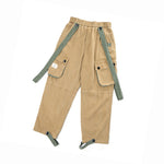 Load image into Gallery viewer, TWO WAYS SUSPENDER WEARING COTTON SKATEBOARD PANTS
