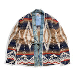 Load image into Gallery viewer, WOOLEN &amp; DENIM ROBES LONG SLEEVE TOPS
