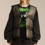 Load image into Gallery viewer, ZIP FEATHER INSULATED COTTON VEST

